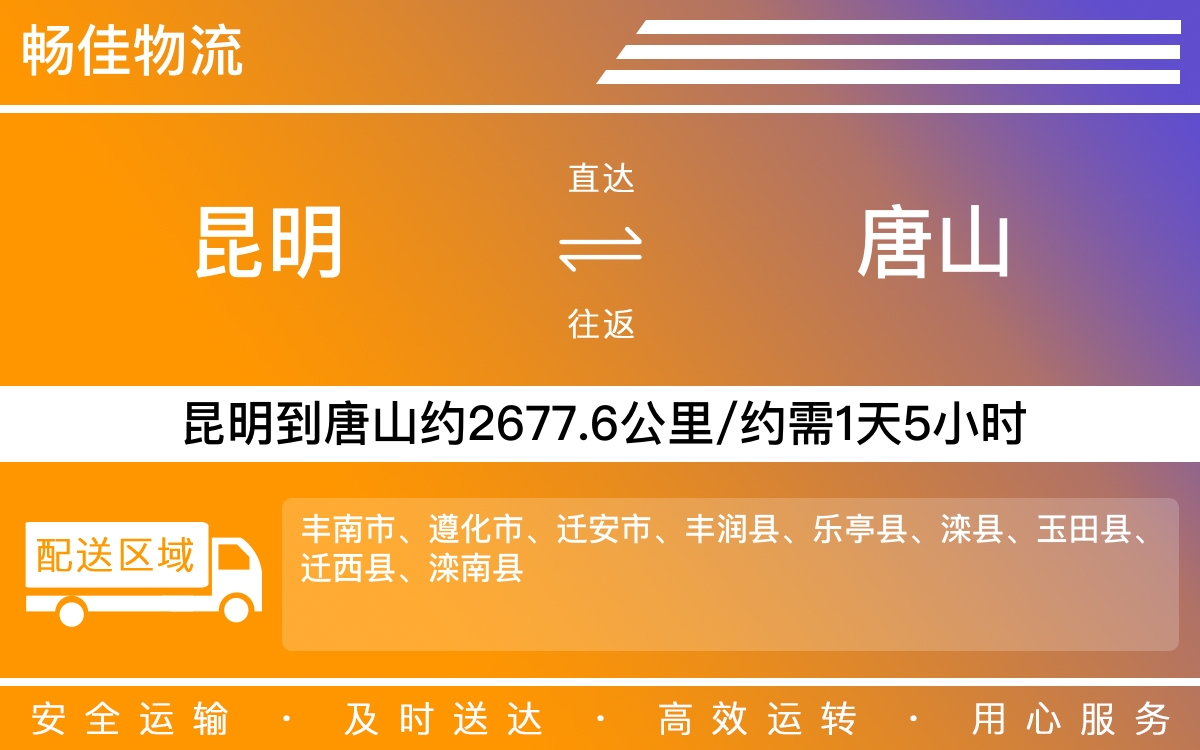 昆明到唐山物流公司|昆明物流到唐山|昆明到唐山物流專線